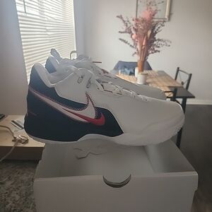 Nike Zoom LeBron NXXT Gen AMPD White Black University Red FJ1566-100 Size 13